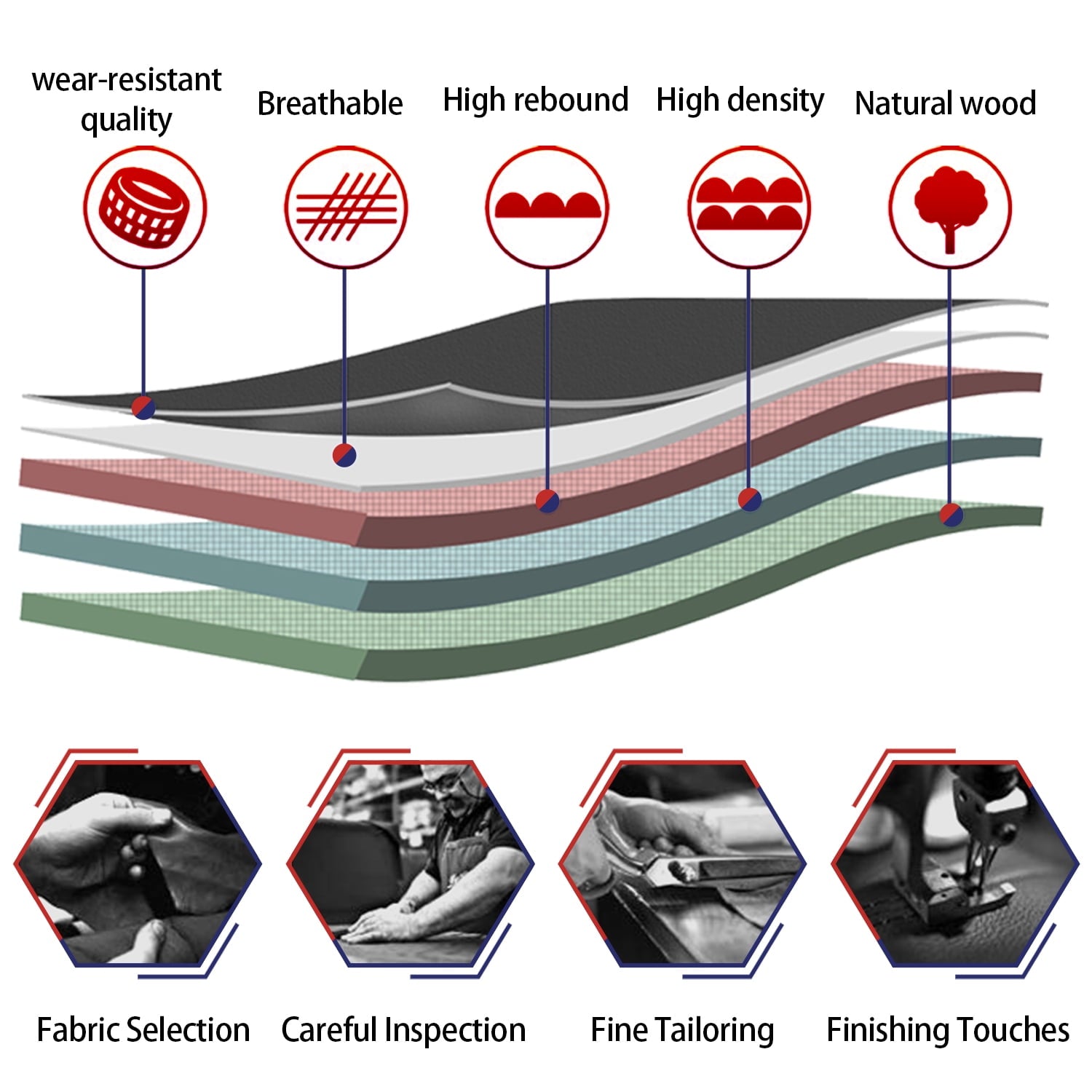 JONPONY Big and Tall Office Chair 400LBS Wide Seat Ergonomic Computer Desk Chair High Back Executive Leather Chair Adjustable Task Chair Lumbar Back Support 8 Hours Heavy Duty Design,9189,Black